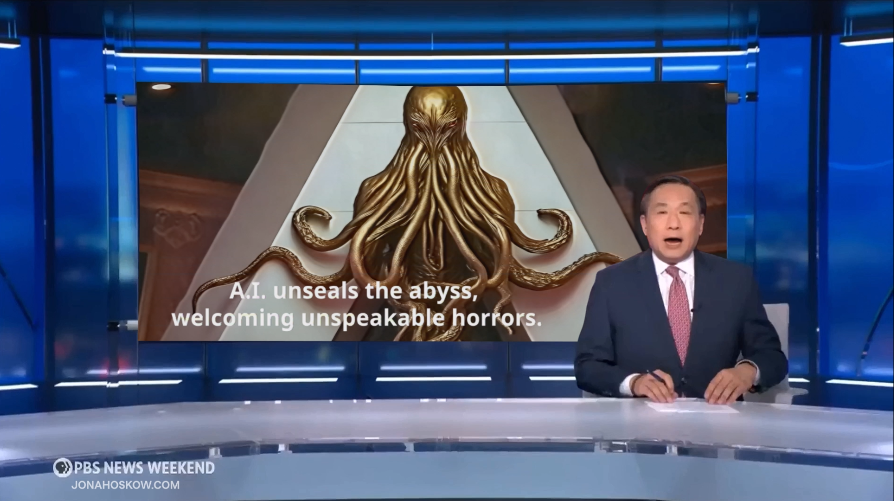 PBS News - Comedy AI movie on immersai