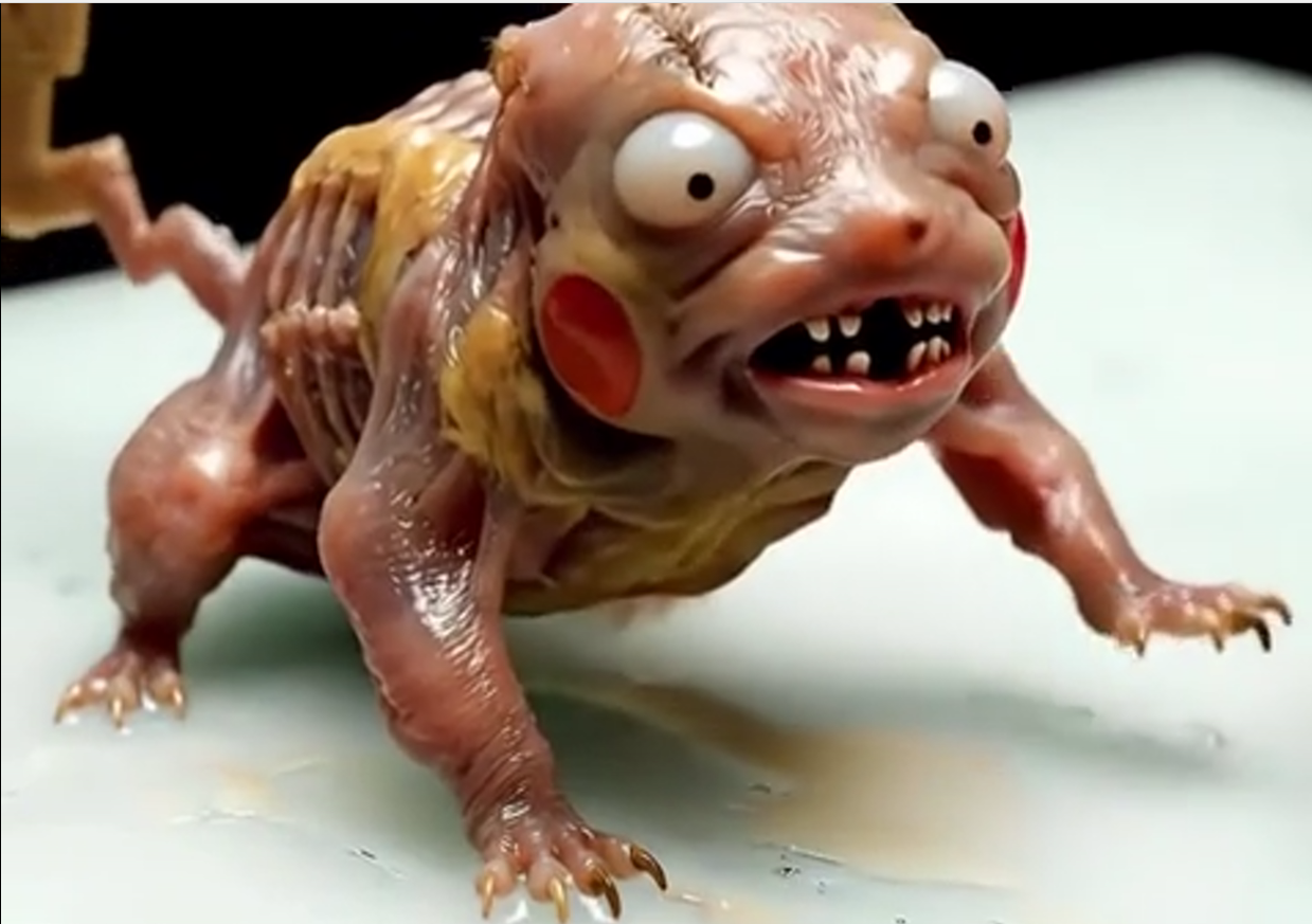 Pikachu - Strange AI movie on immersai