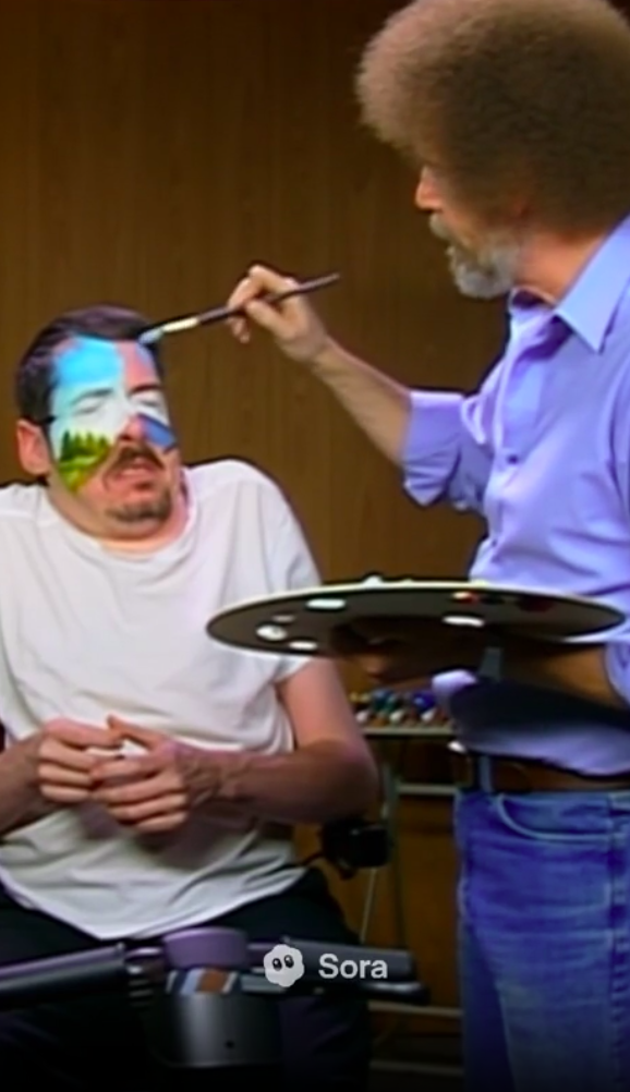Bob Ross Series: Stay Still - Totally Serious AI movie on immersai
